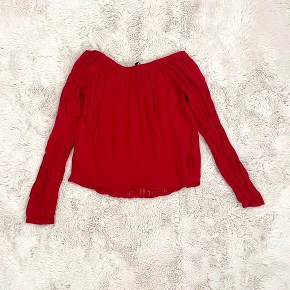 Hollister red blouse ❤️ - Picture 3 of 4